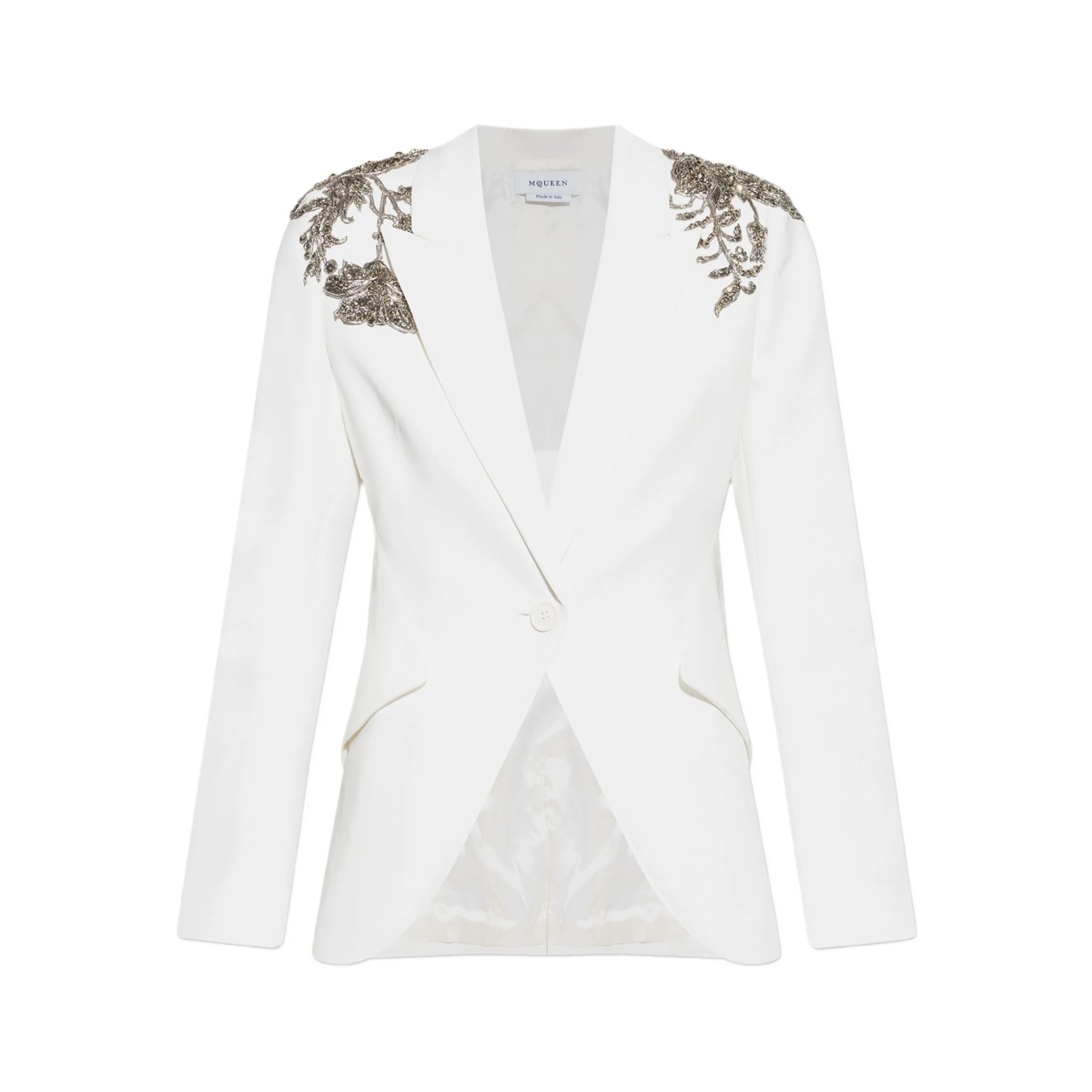embellished shoulder blazer