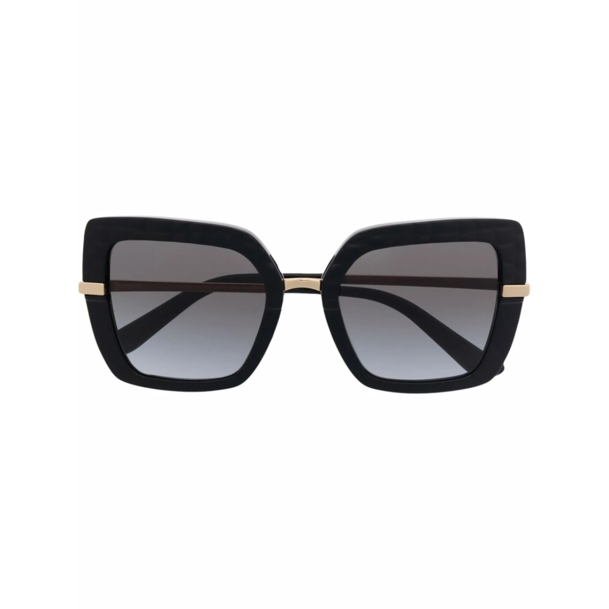 embossed square-frame sunglasses