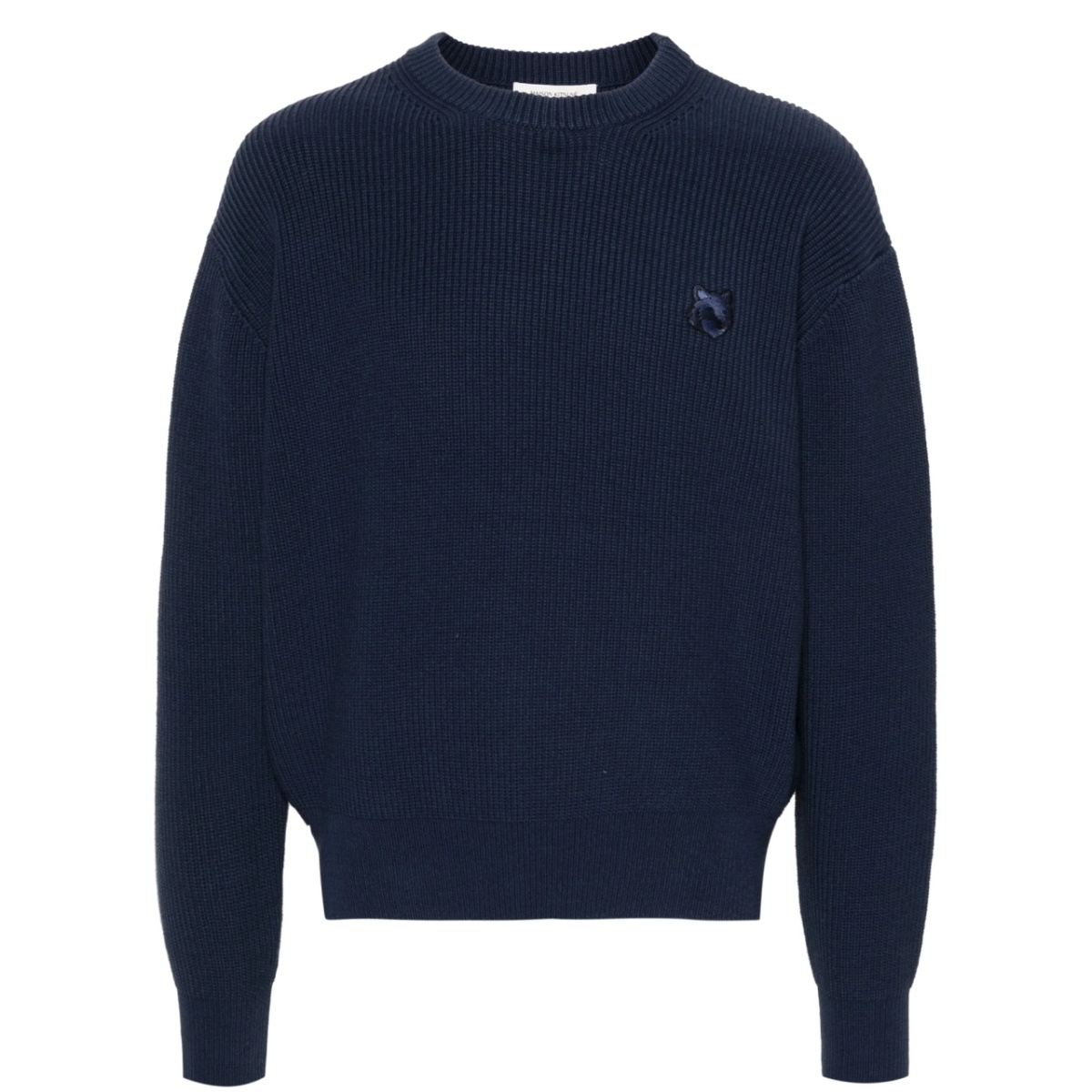embroidered logo cotton blend jumper