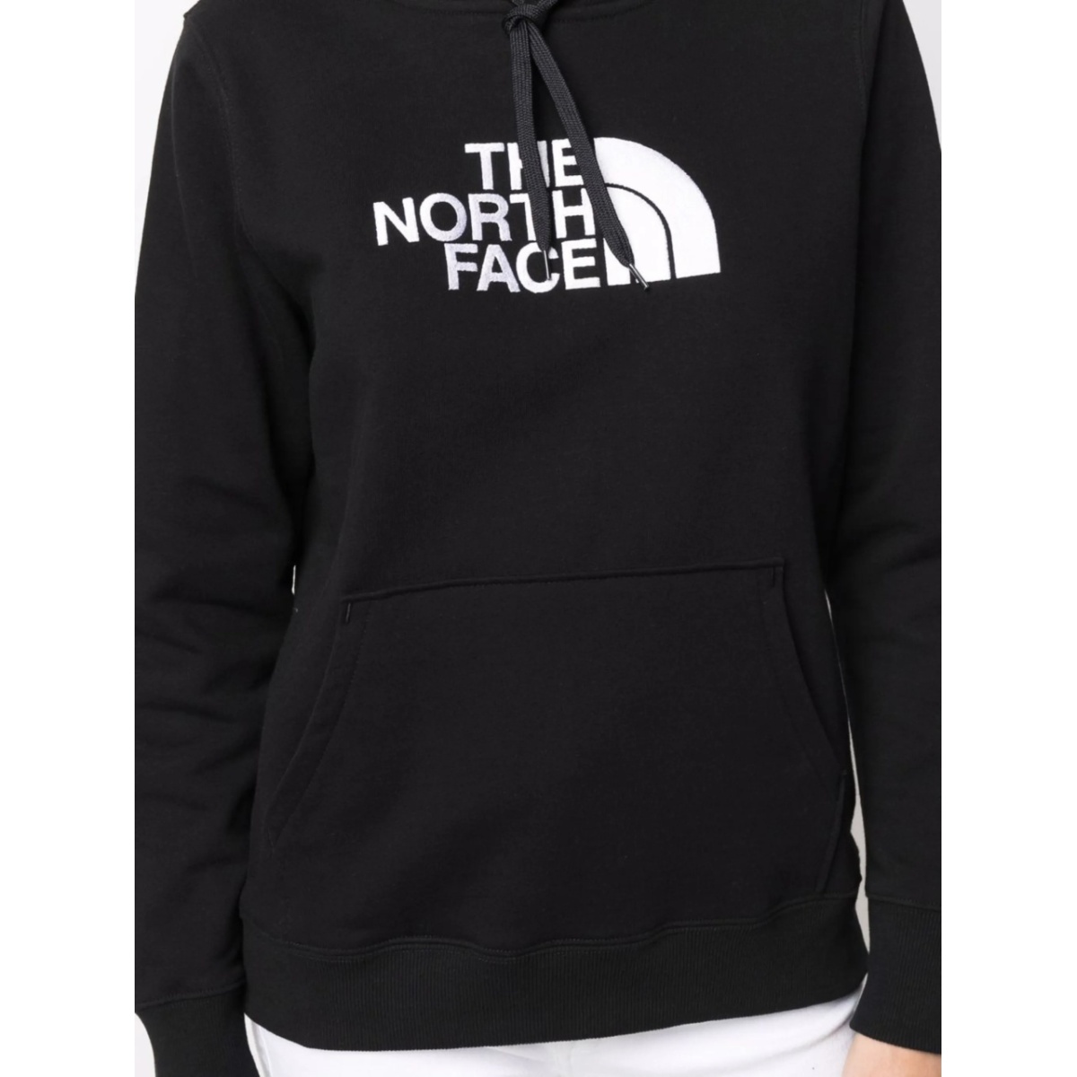 embroidered-logo drawstring hoodie - Img 5