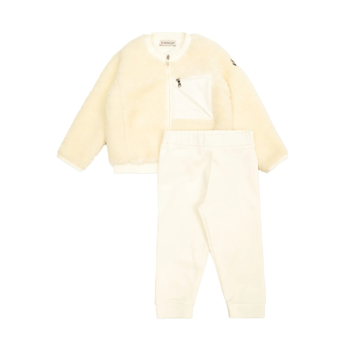 embroidered-logo trouser set