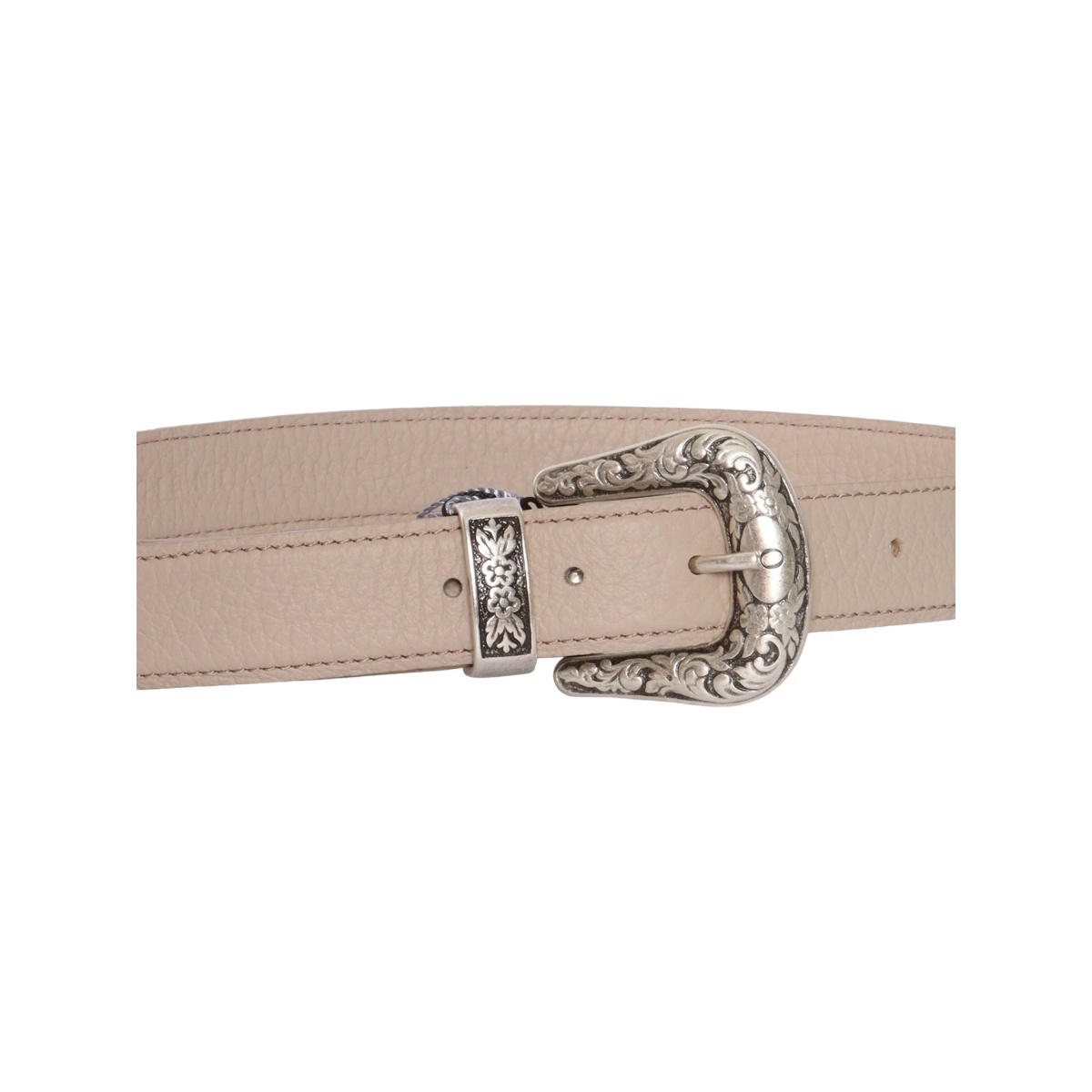 engraved buckle leather belt - Img 3