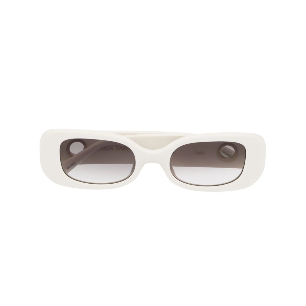 eyelet-embellished oval-frame sunglasses