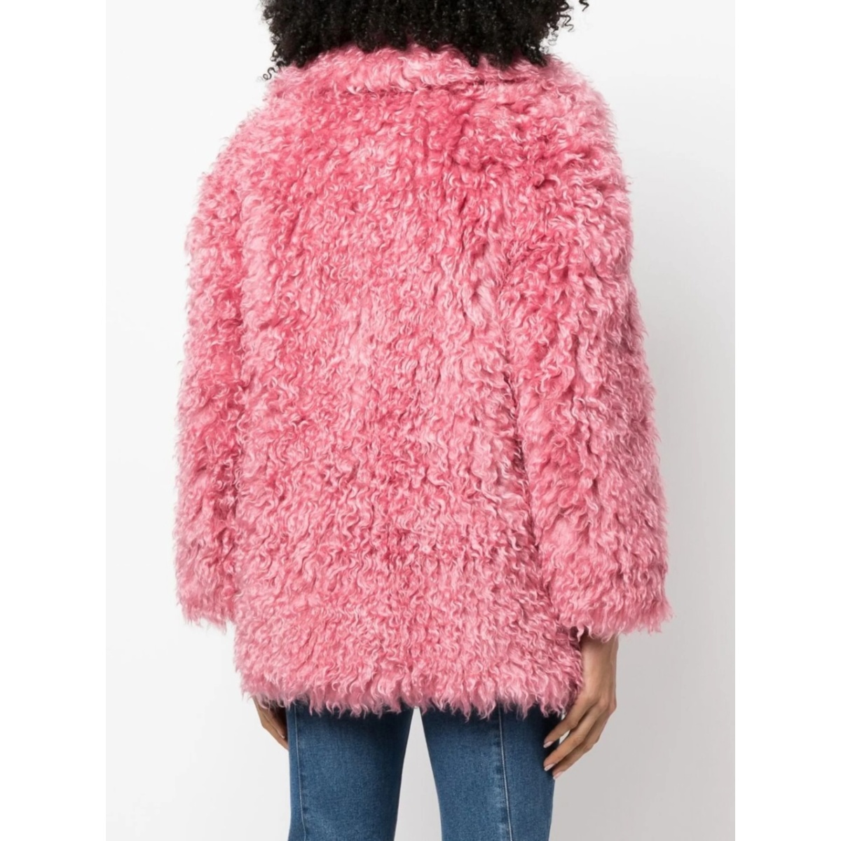faux-shearling wrap coat - Img 4