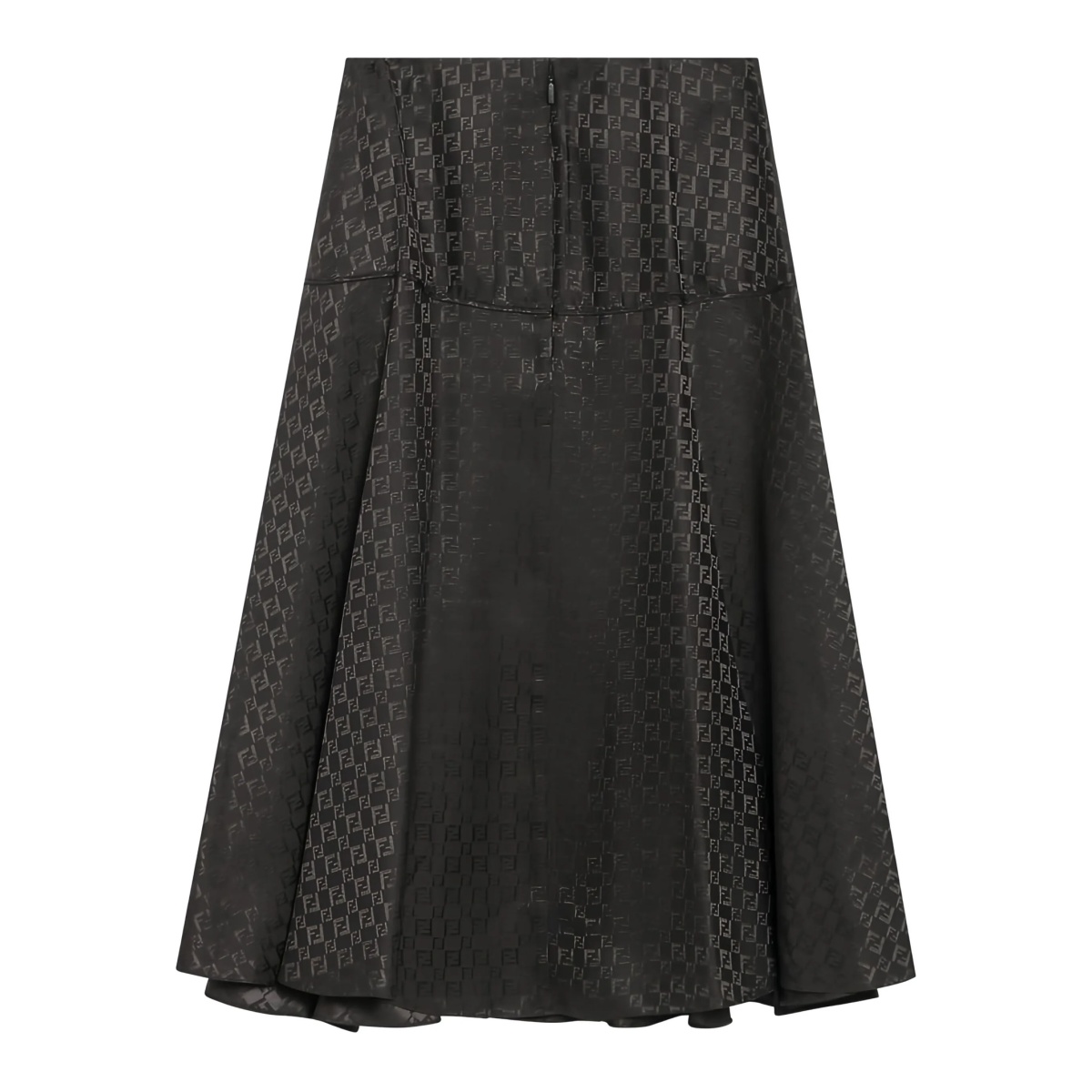 FF-jacquard midi skirt - Img 2
