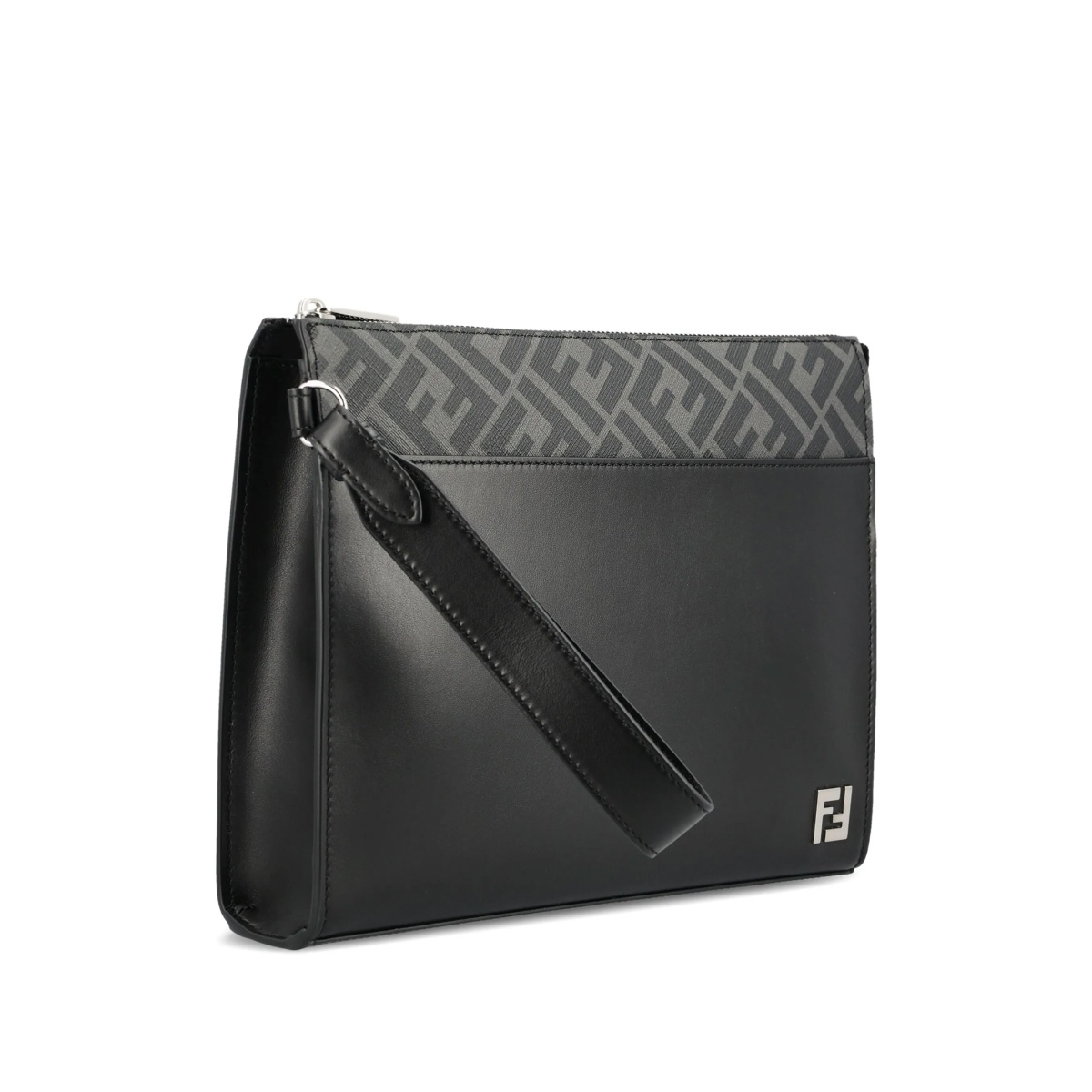 FF motif leather clutch - Img 3