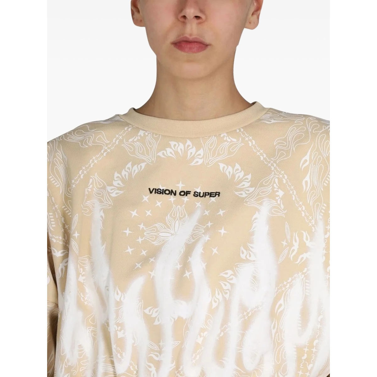 flame-print sweatshirt - Img 2