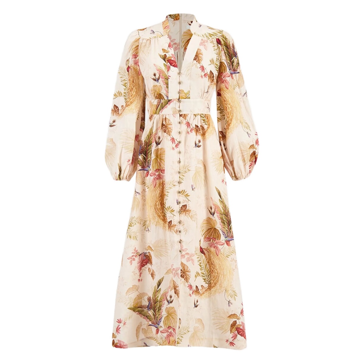floral-print maxi dress