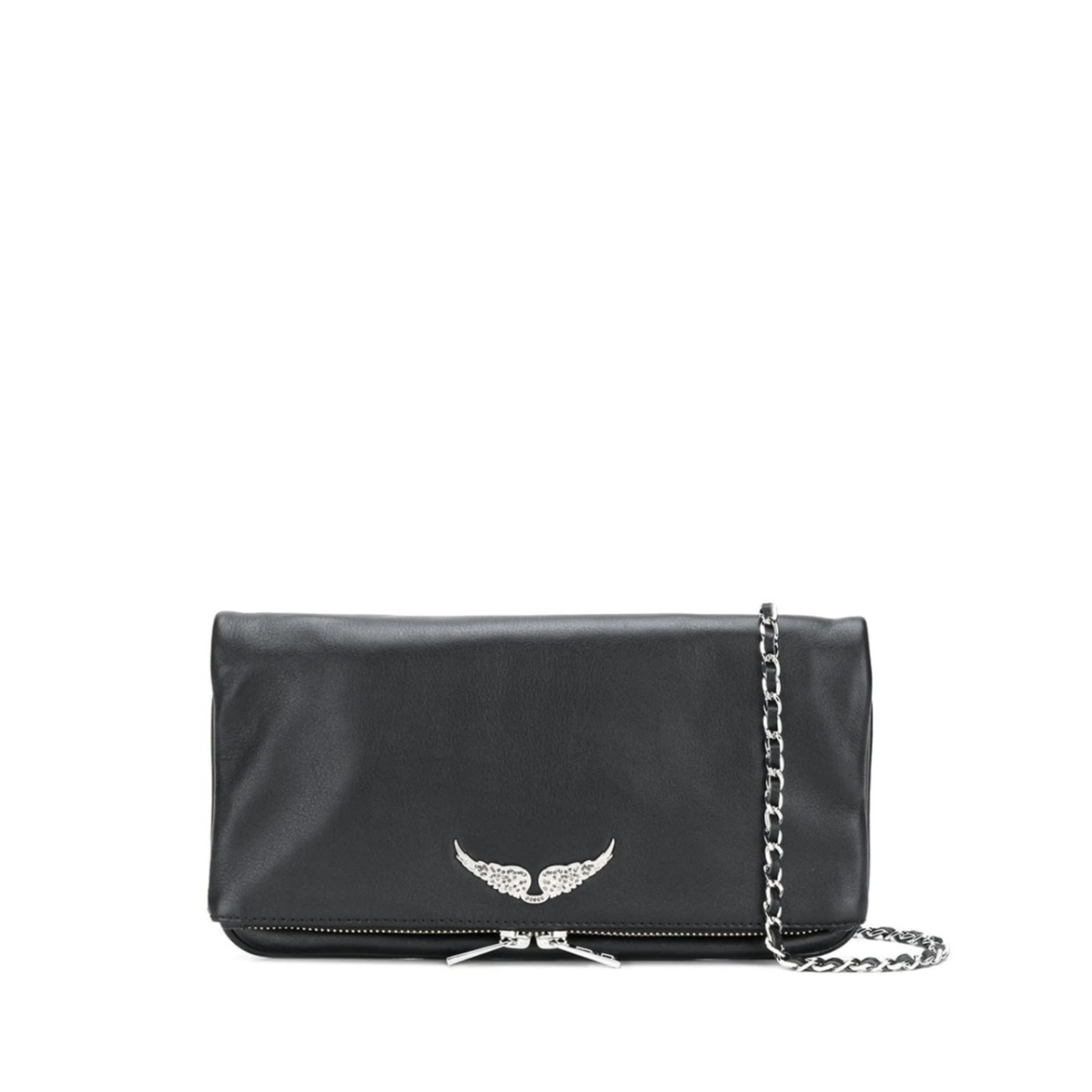 foldover zipped clutch