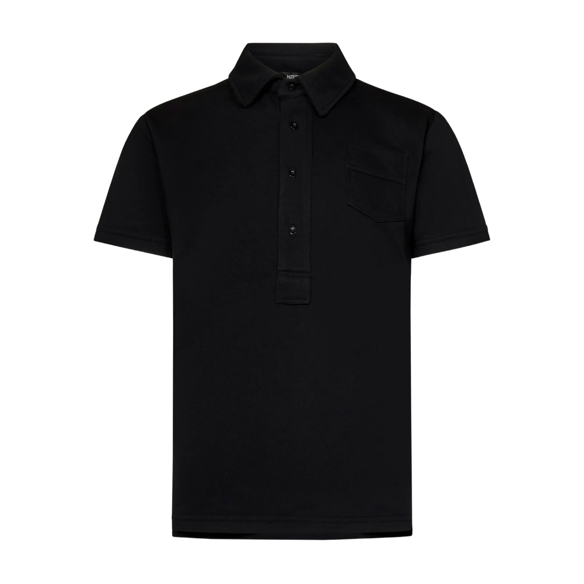 four-button placket polo shirt