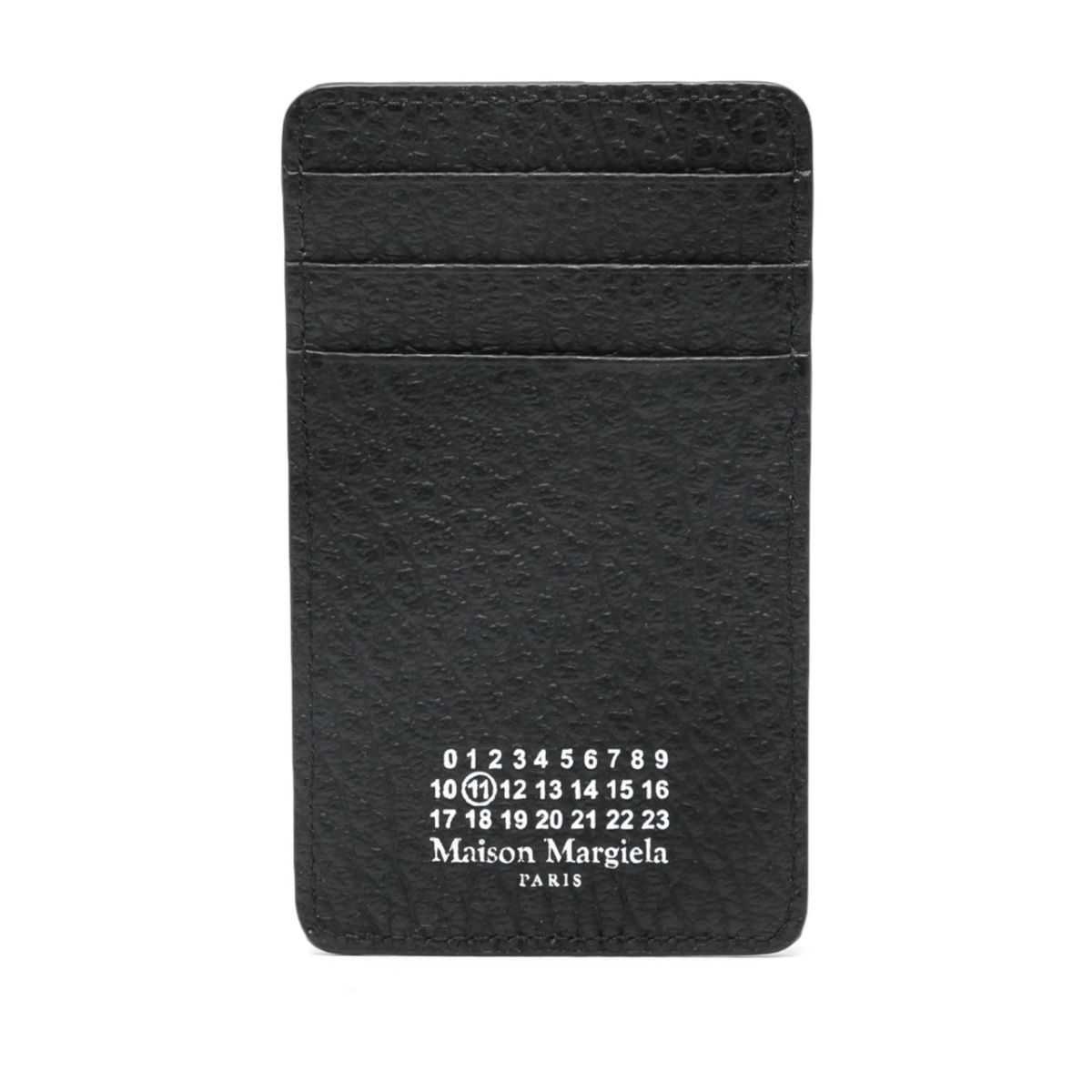 Four Stitch-print leather cardholder