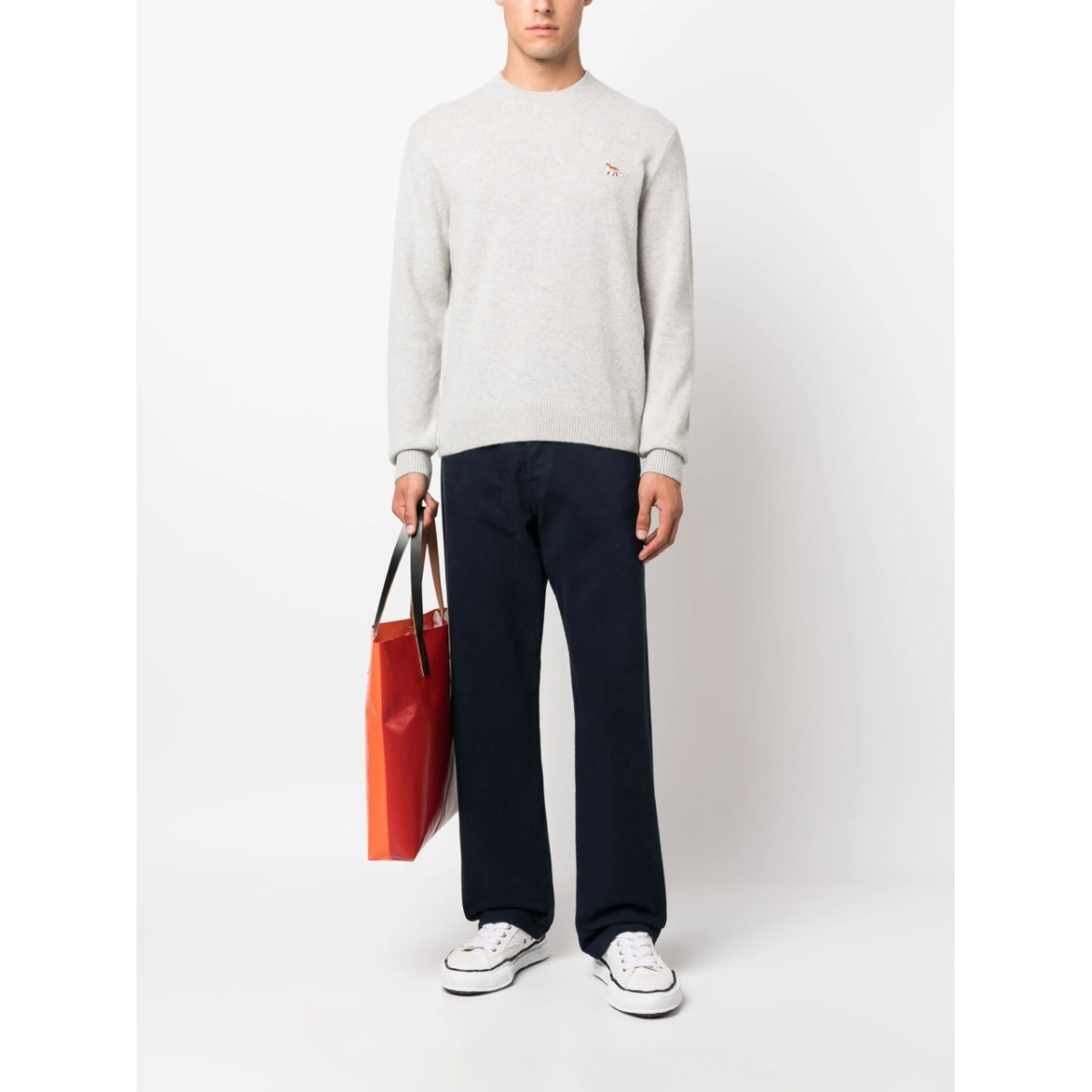 fox-patch wool jumper - Img 2