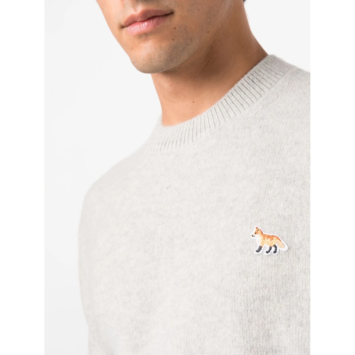 fox-patch wool jumper - Img 5
