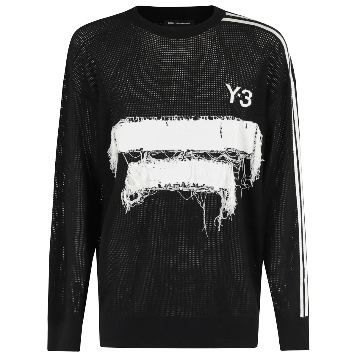 frayed-patch detailing sweatshirt