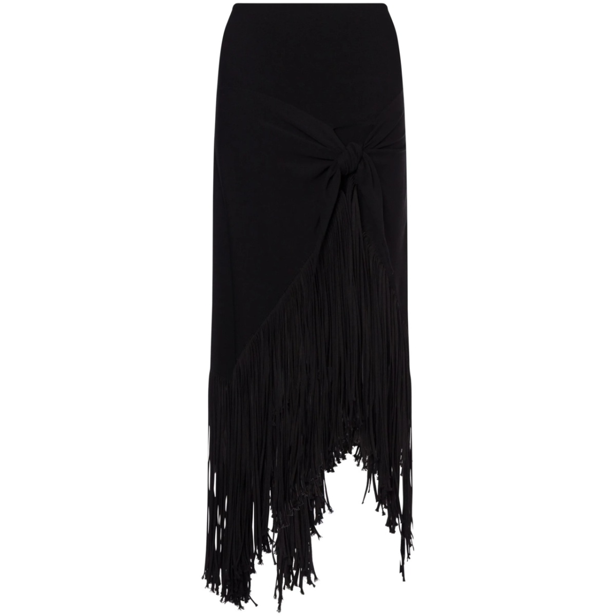 fringed maxi skirt
