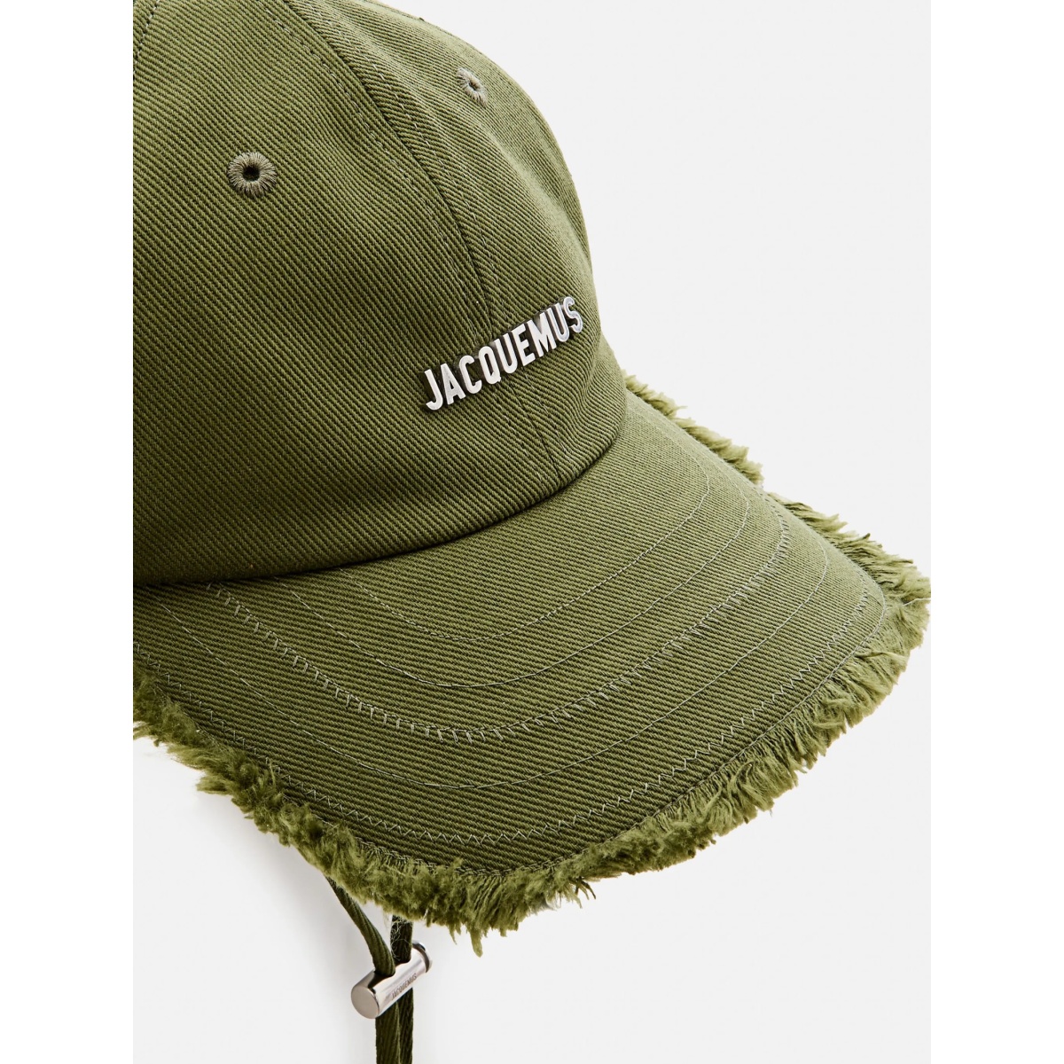 fringed topstitched cap - Img 2