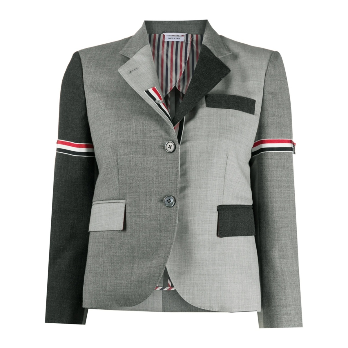 Fun-Mix 2ply fresco panelled blazer