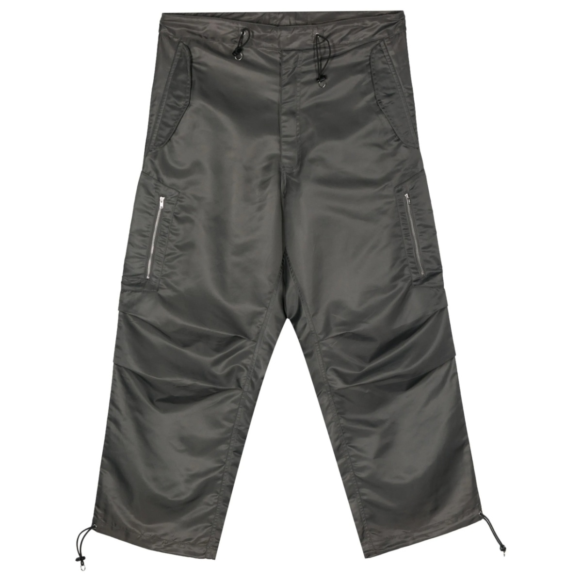 gathered-detail drawstring trousers