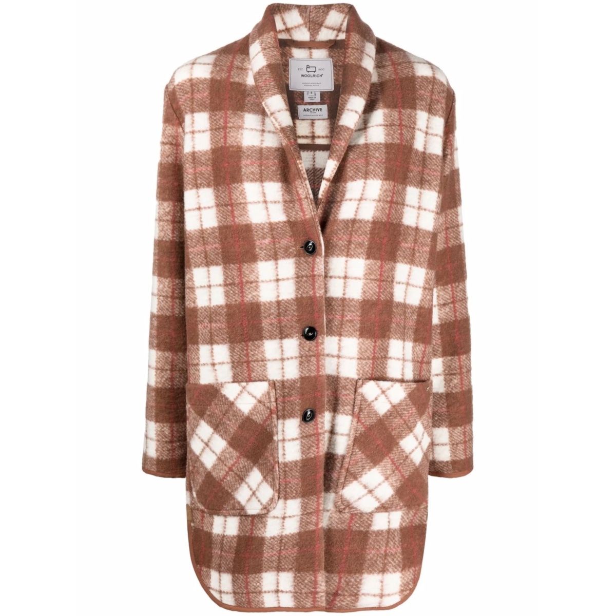 Gentry plaid-check coat