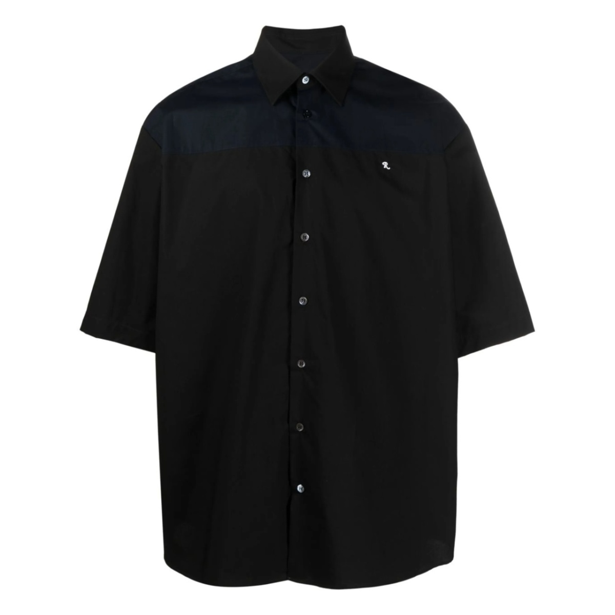 Ghost slogan print bowling shirt