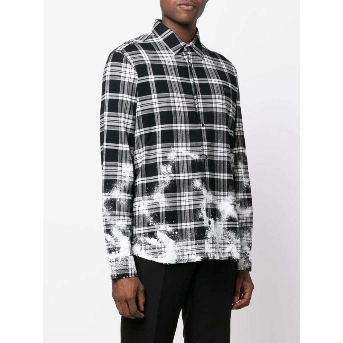 Gothic Plein checked cotton shirt - Img 3