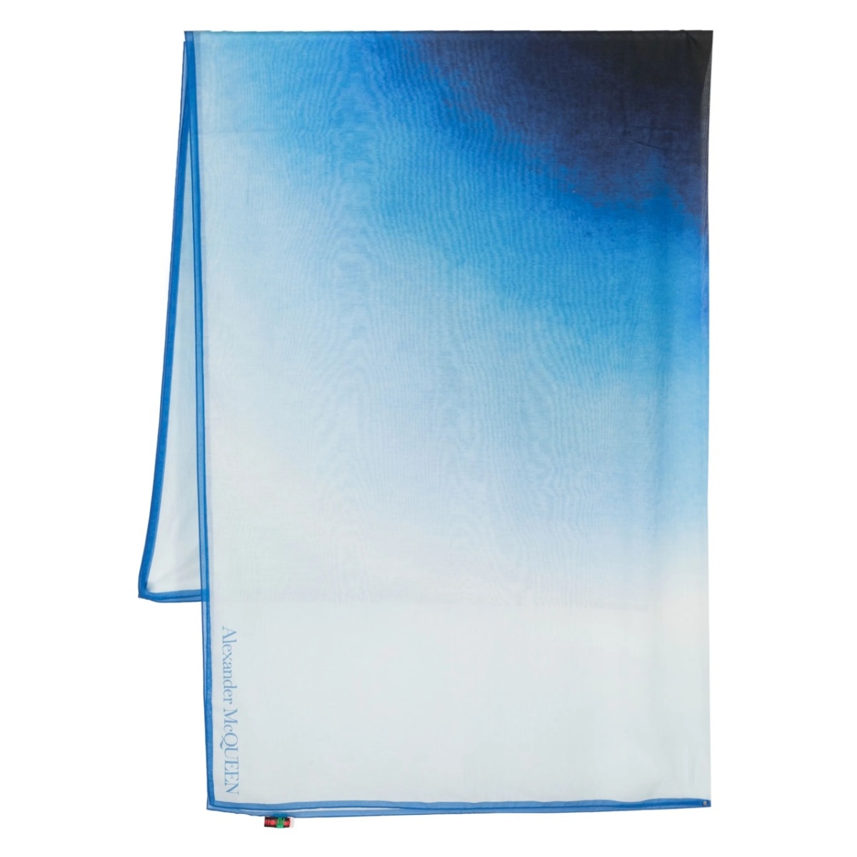 gradient-effect logo scarf