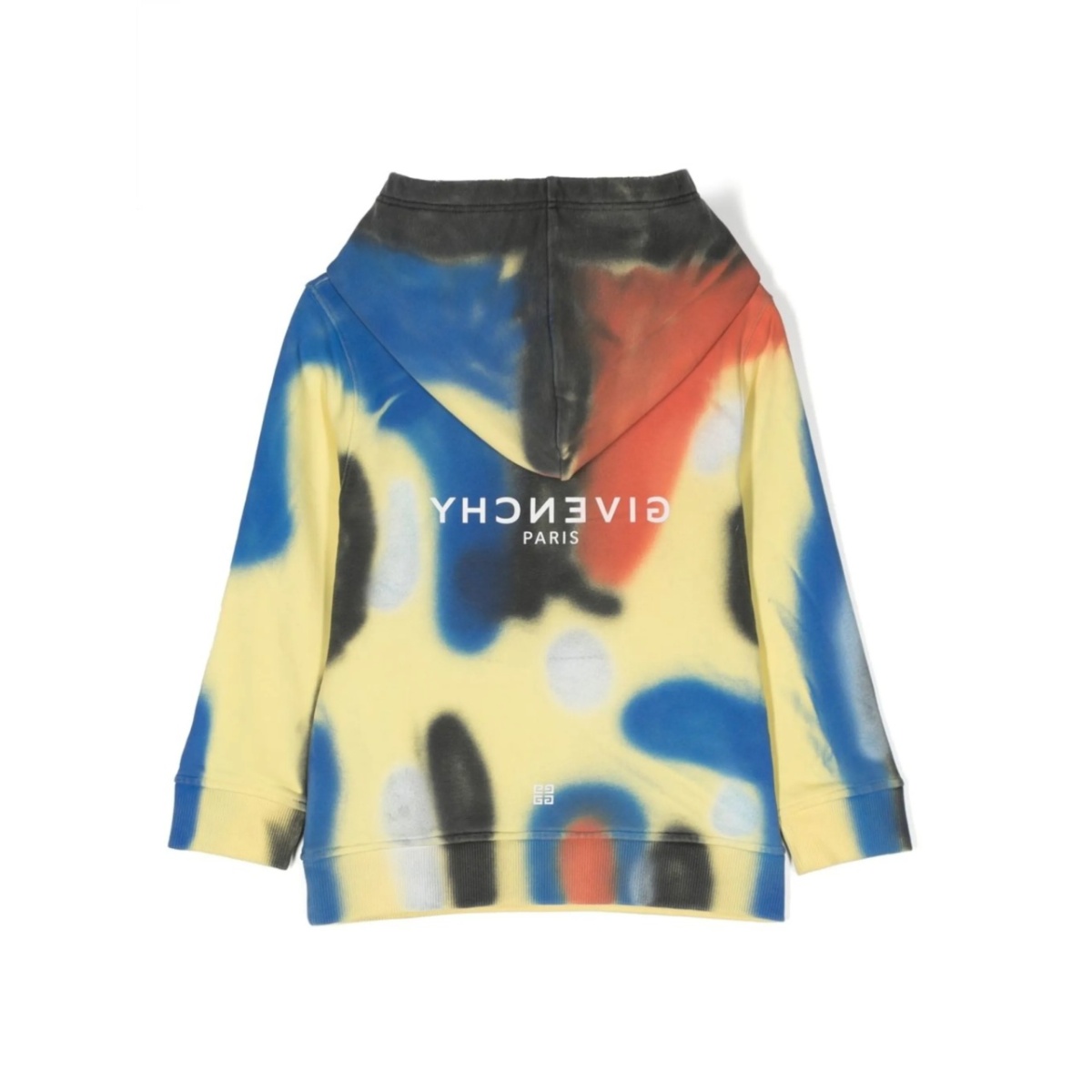 graffiti-effect logo-print hoodie - Img 2
