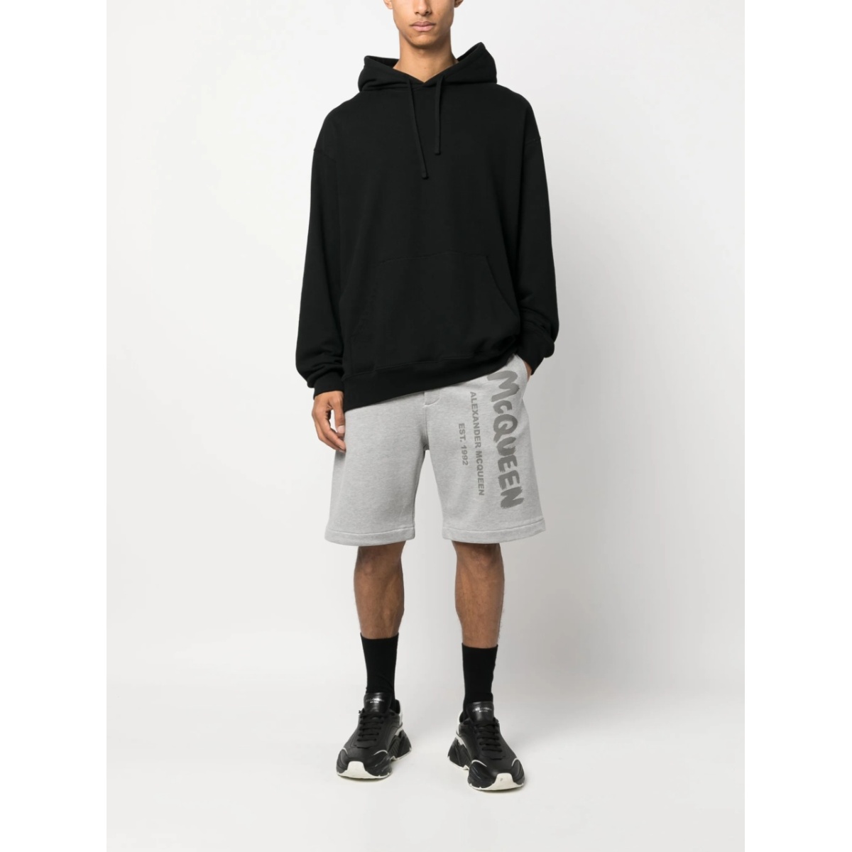 Graffiti-print track shorts - Img 2