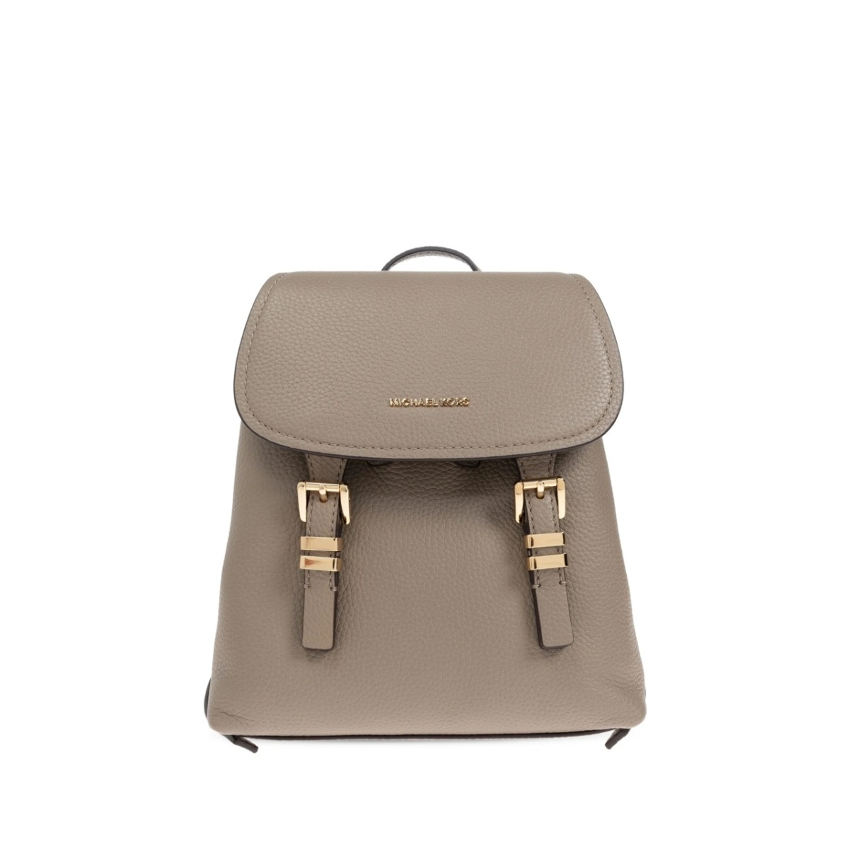 grained-leather backpack