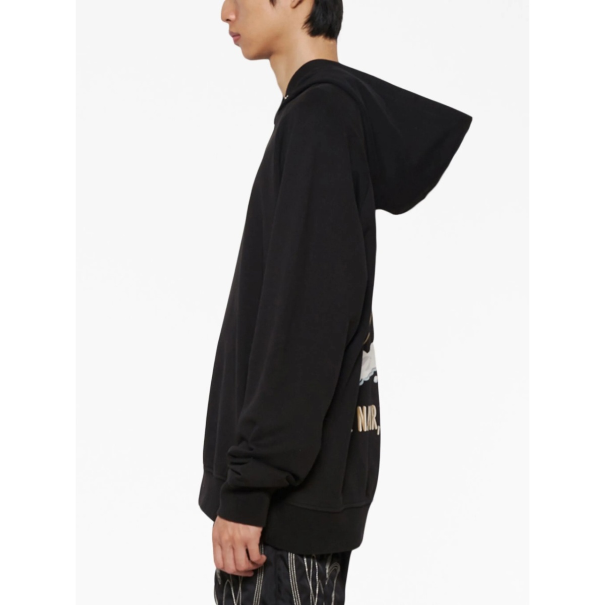 graphic-print cotton hoodie - Img 4