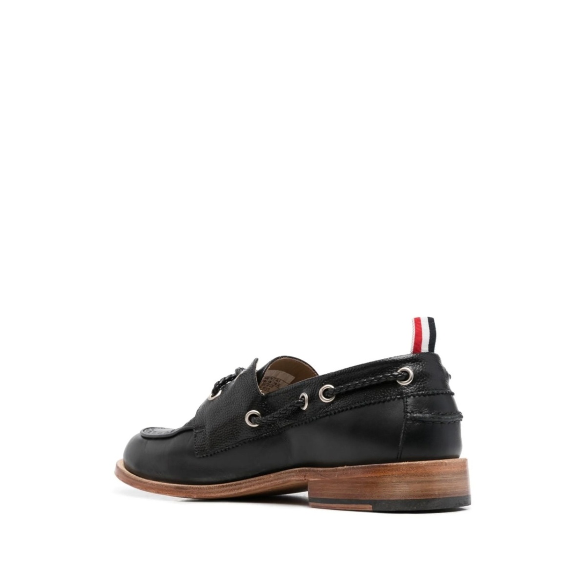 grosgrain-loop trim lace-up shoes - Img 3