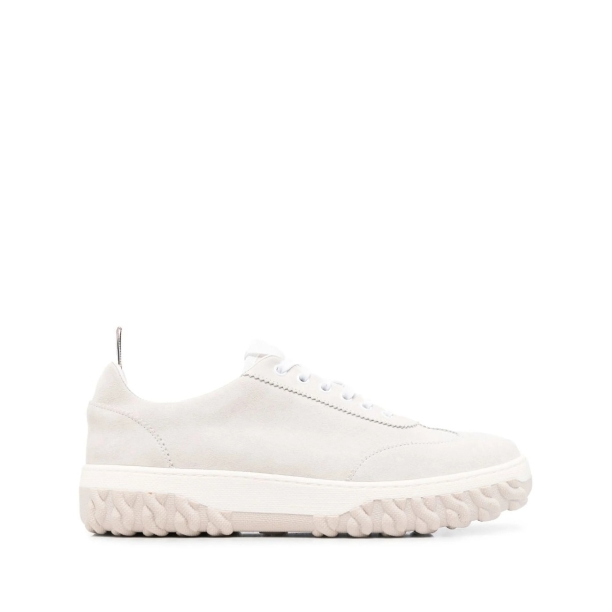 grosgrain-loop trim lace-up sneakers