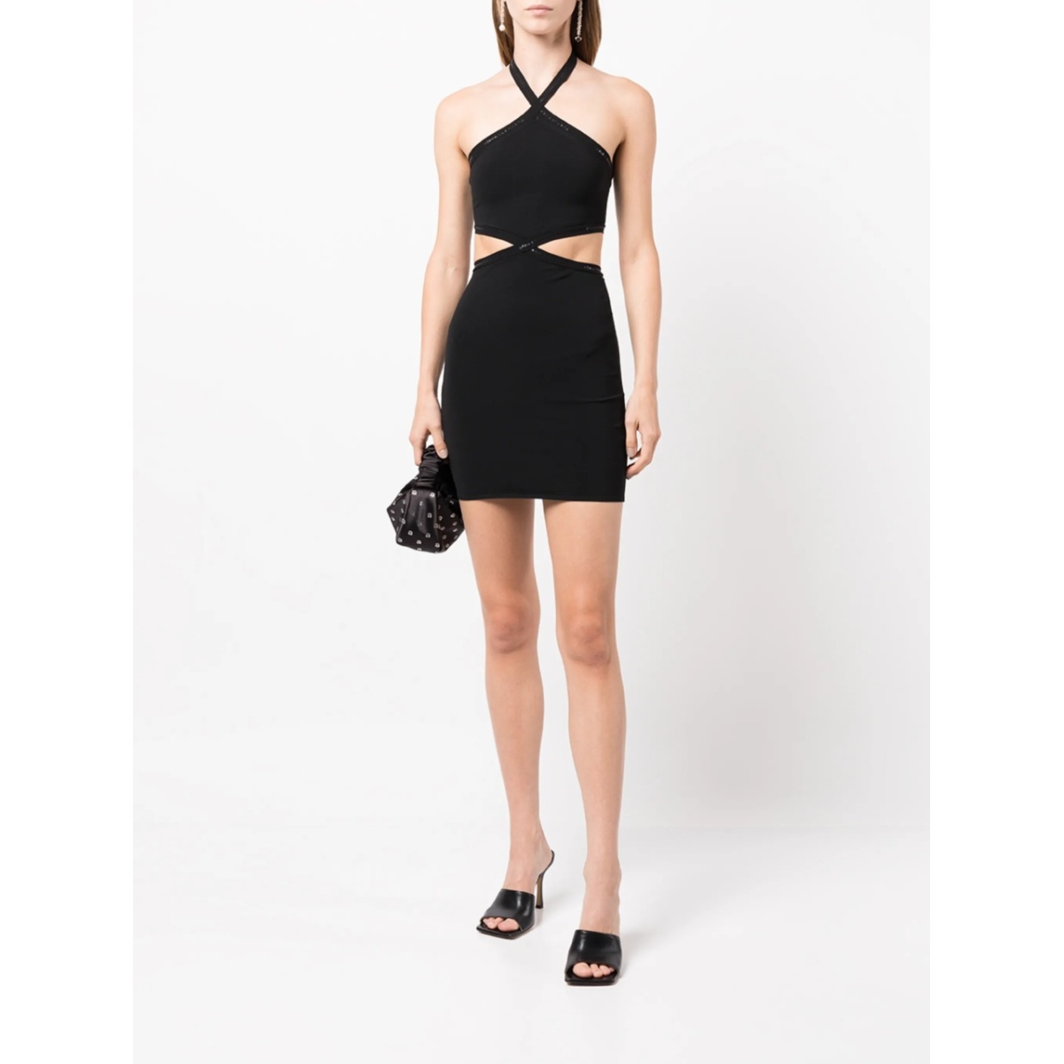 halterneck cut-out mini dress - Img 2