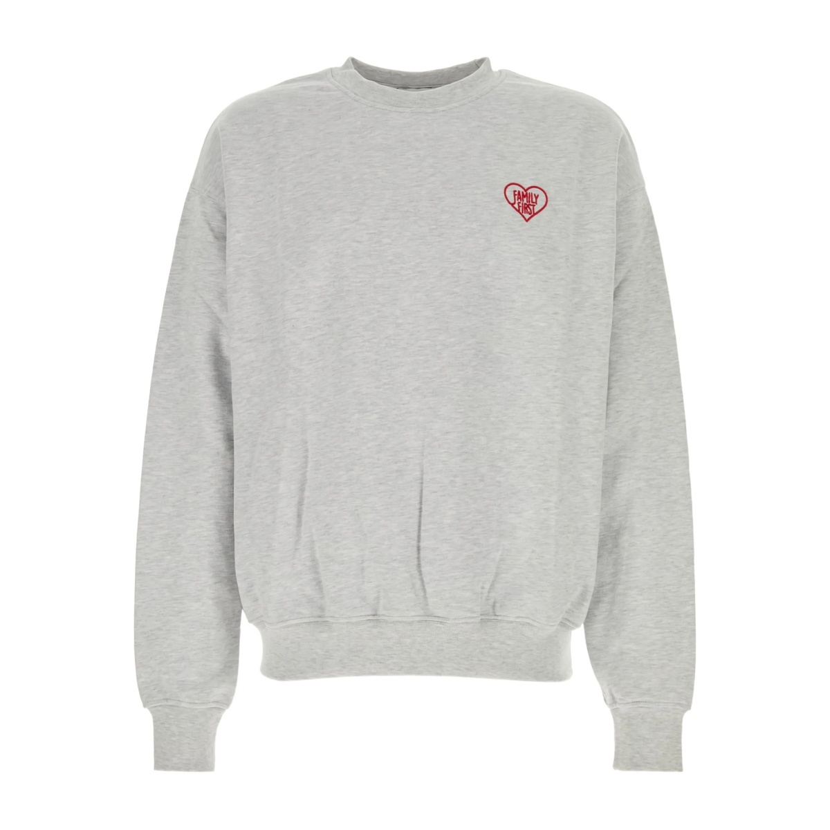 heart-embroidered crewneck sweatshirt