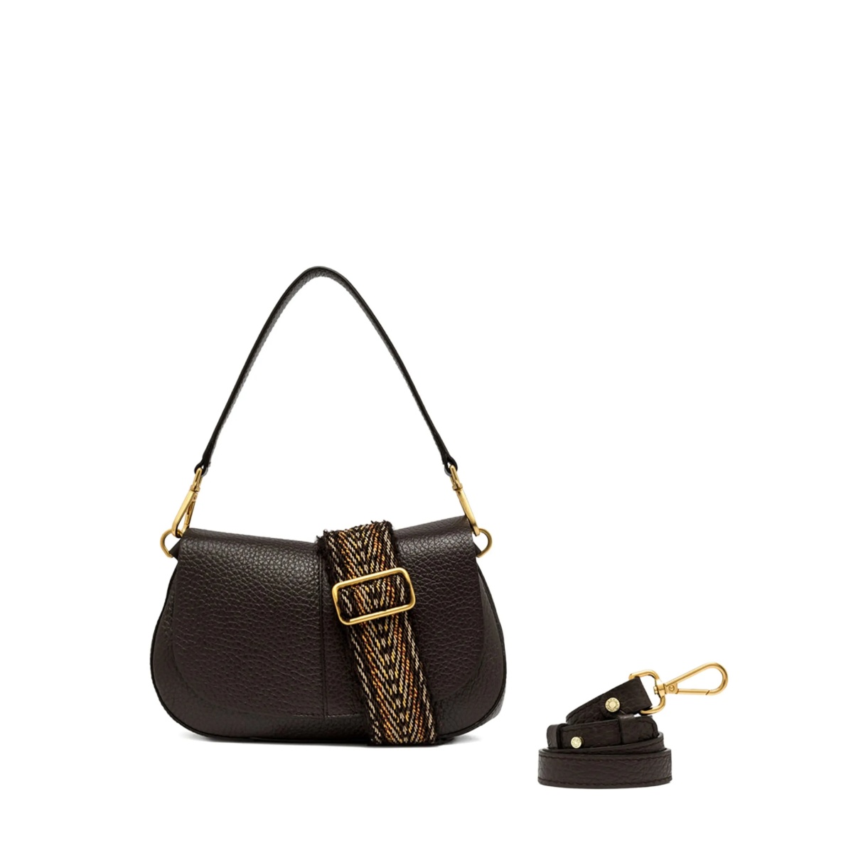 Helena leather shoulder bag