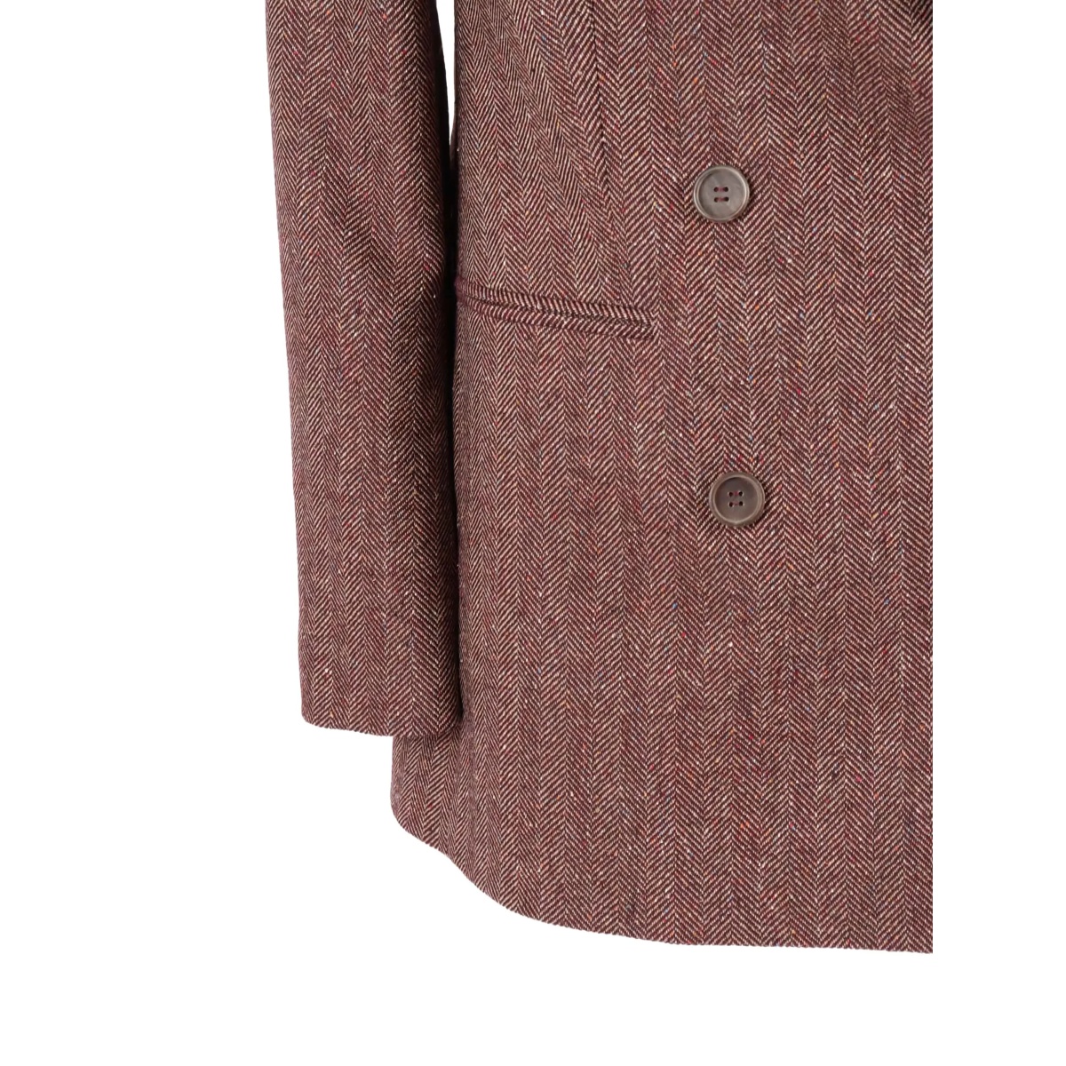 herringbone double-breasted blazer - Img 3