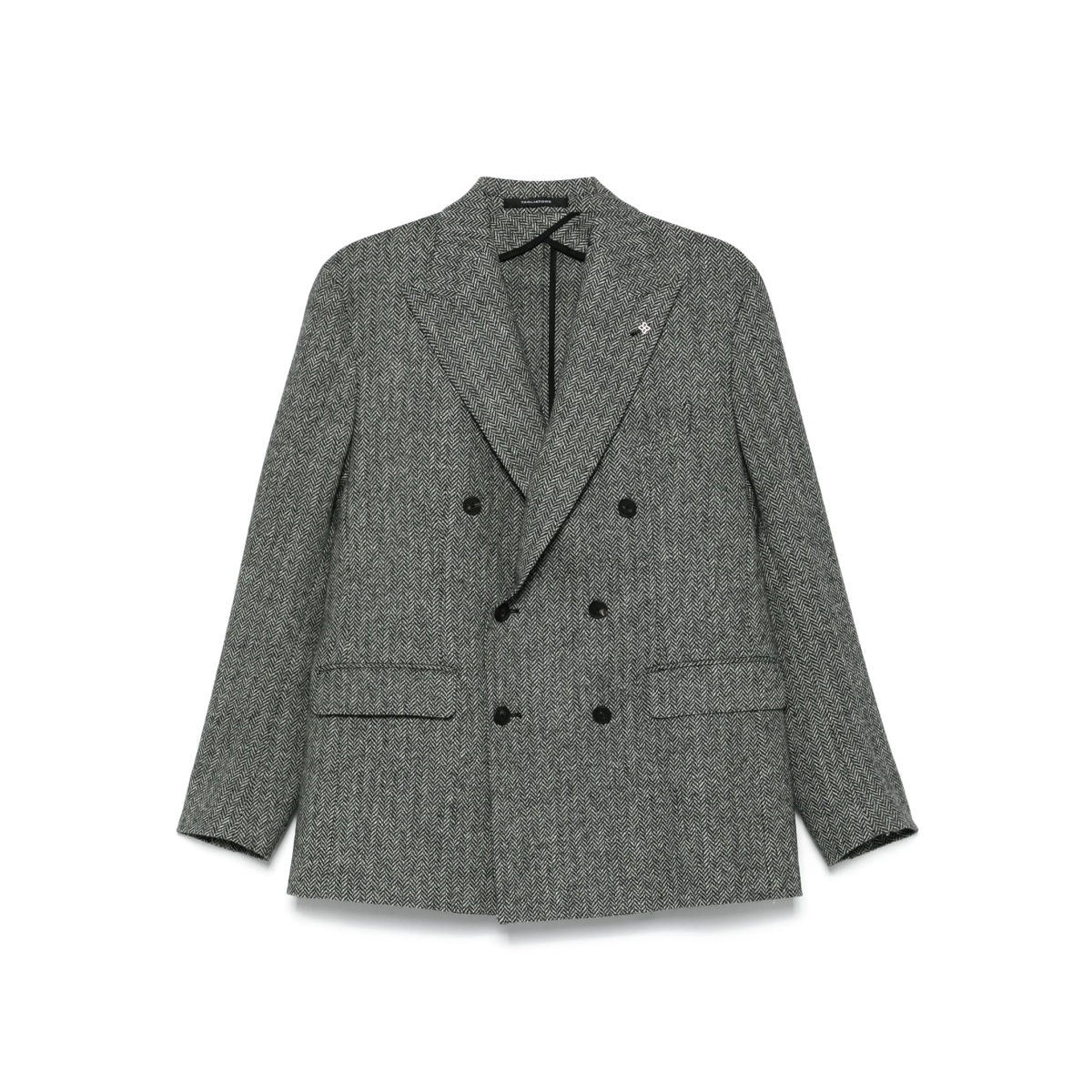 herringbone wool blazer