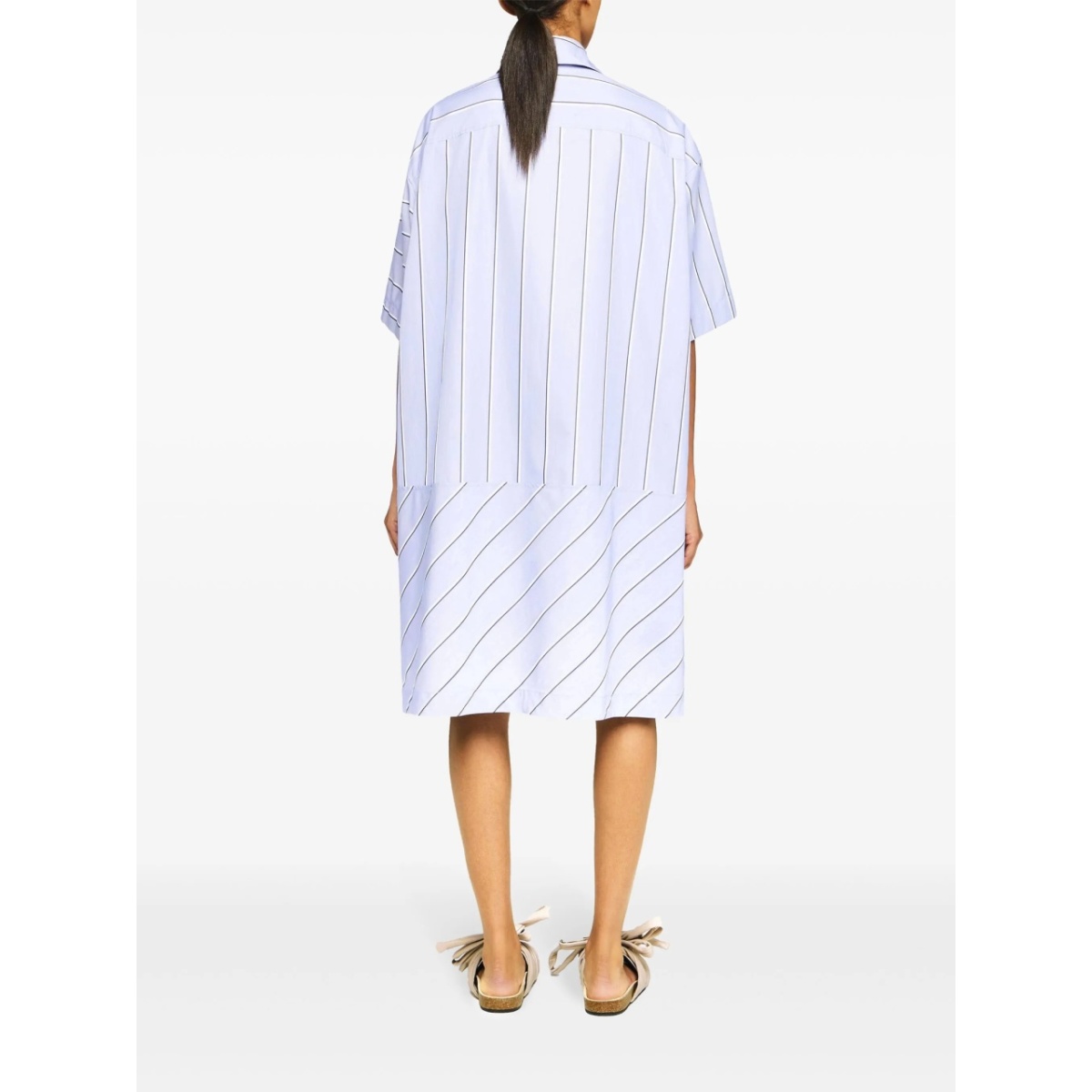 high-low hem shirt dress - Img 4