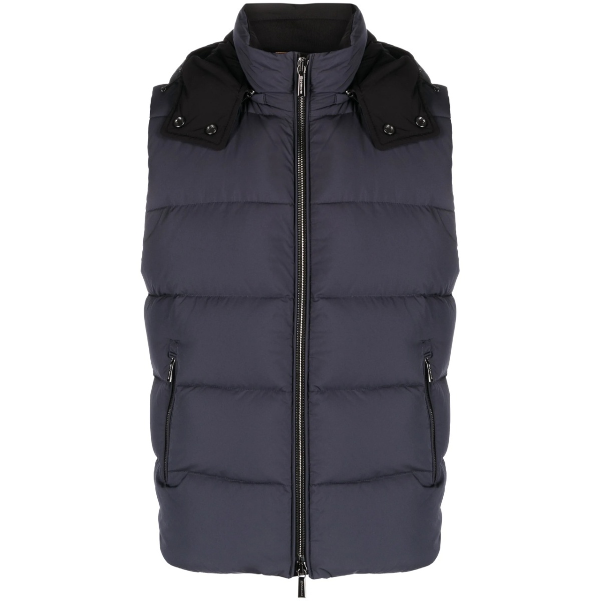 high-neck padded gilet