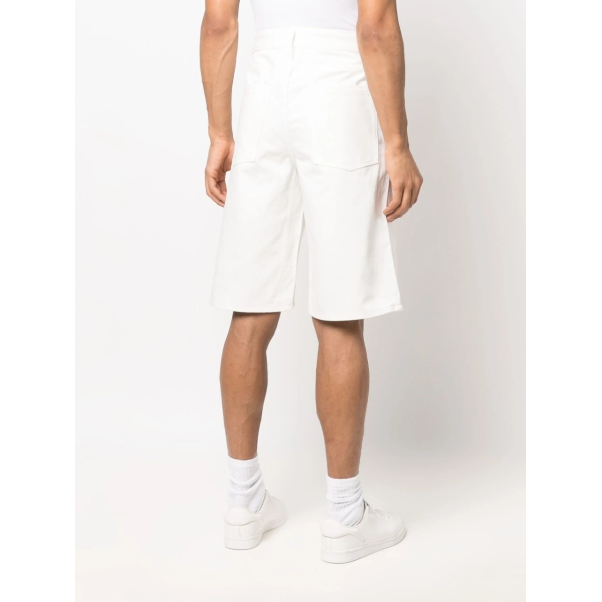 high-waisted A-line bermuda shorts - Img 4