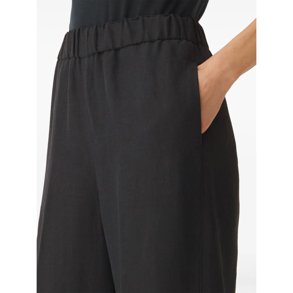 high-waisted straight trousers - Img 5