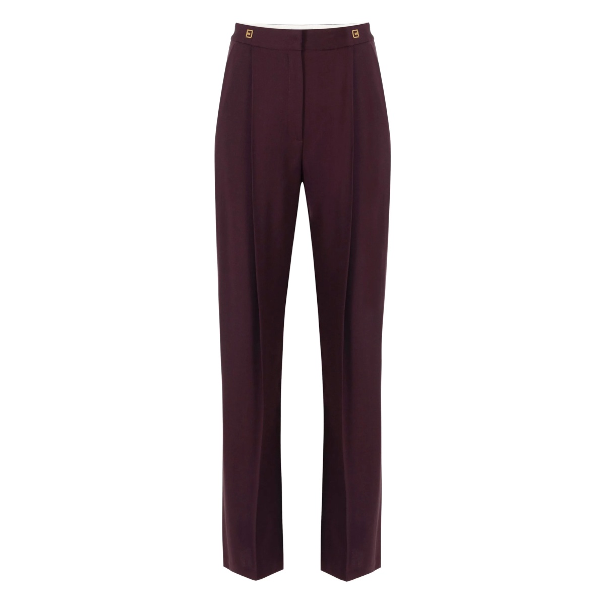 high-waisted tailored trousers
