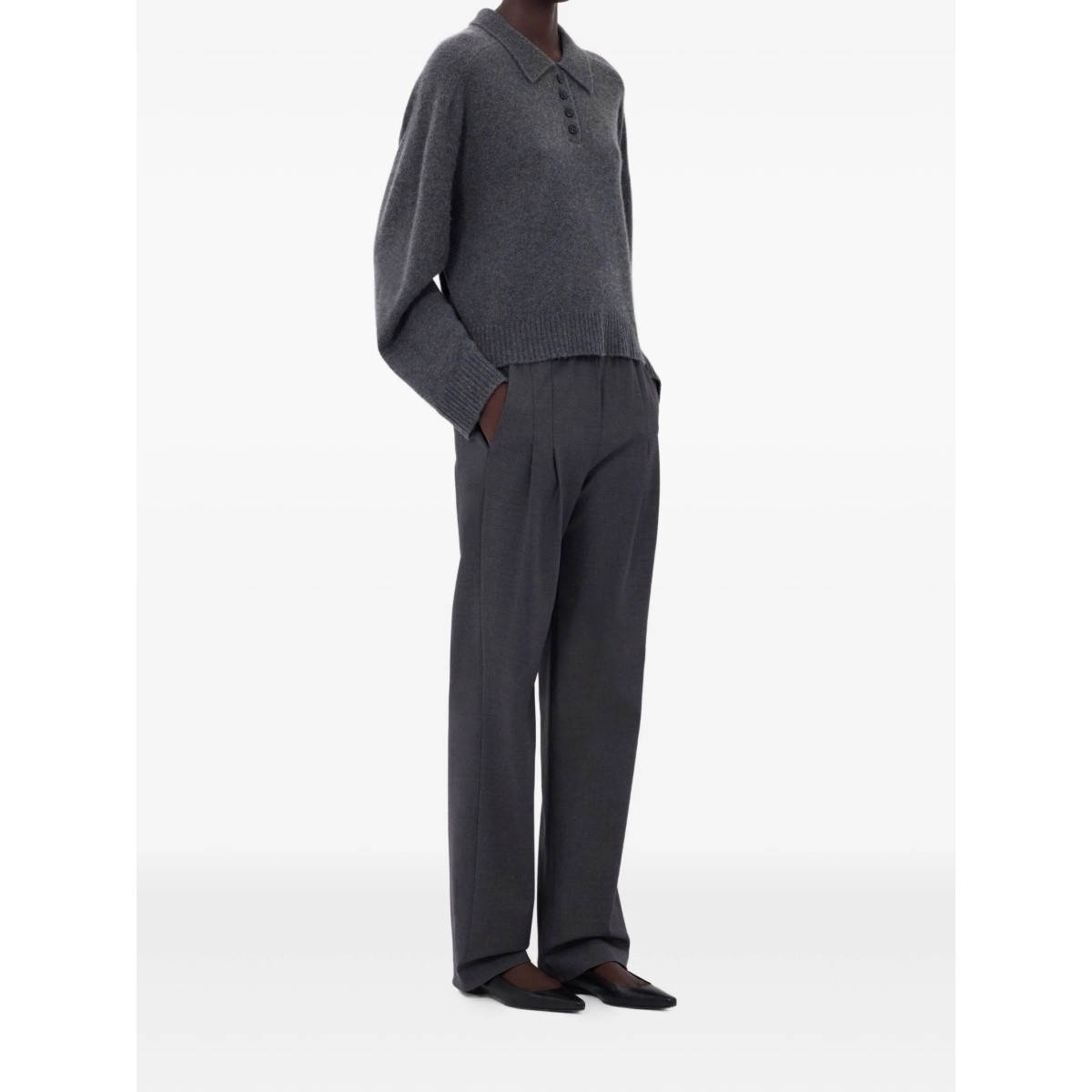 Homere LDS polo-neck ribbed sweater - Img 3