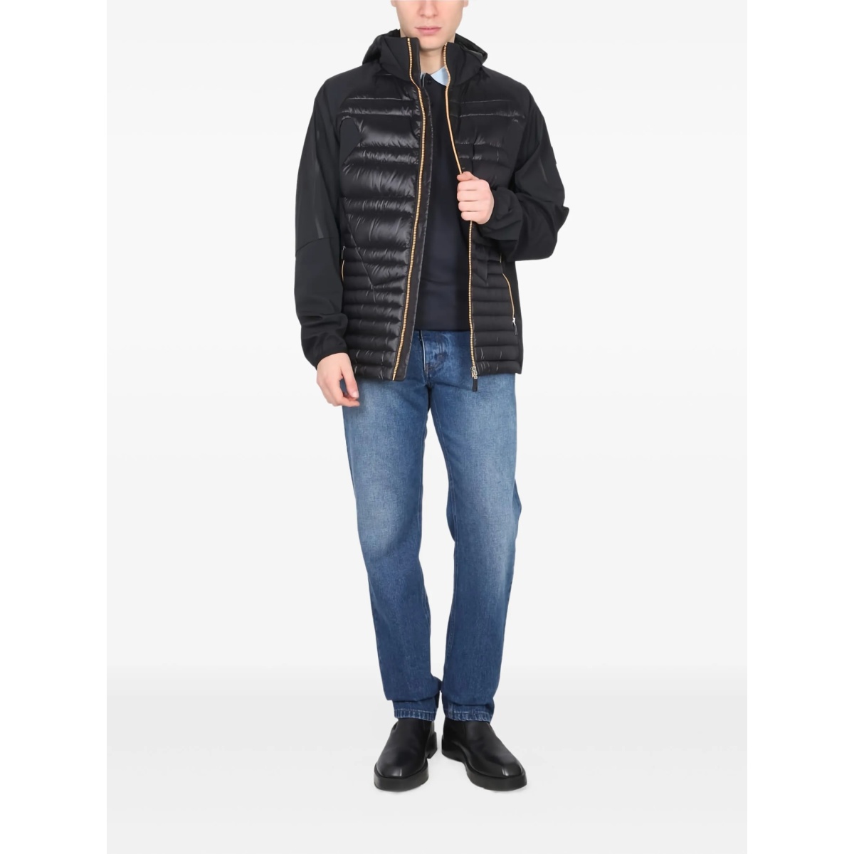 hooded quilted down jacket - Img 2