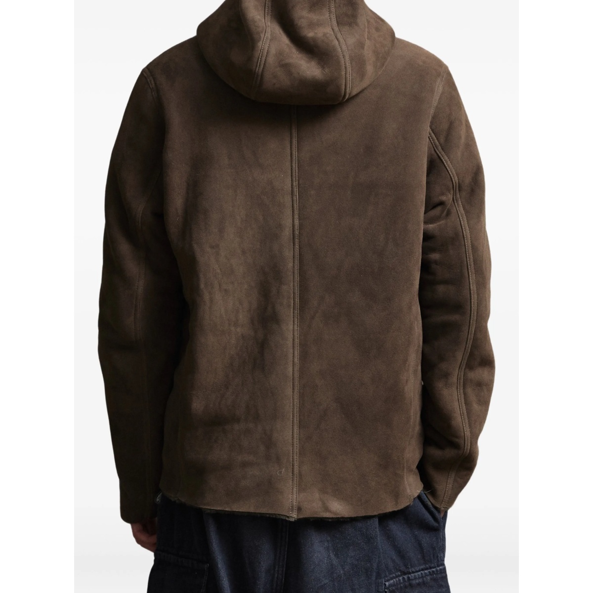 hooded shearling jacket - Img 3