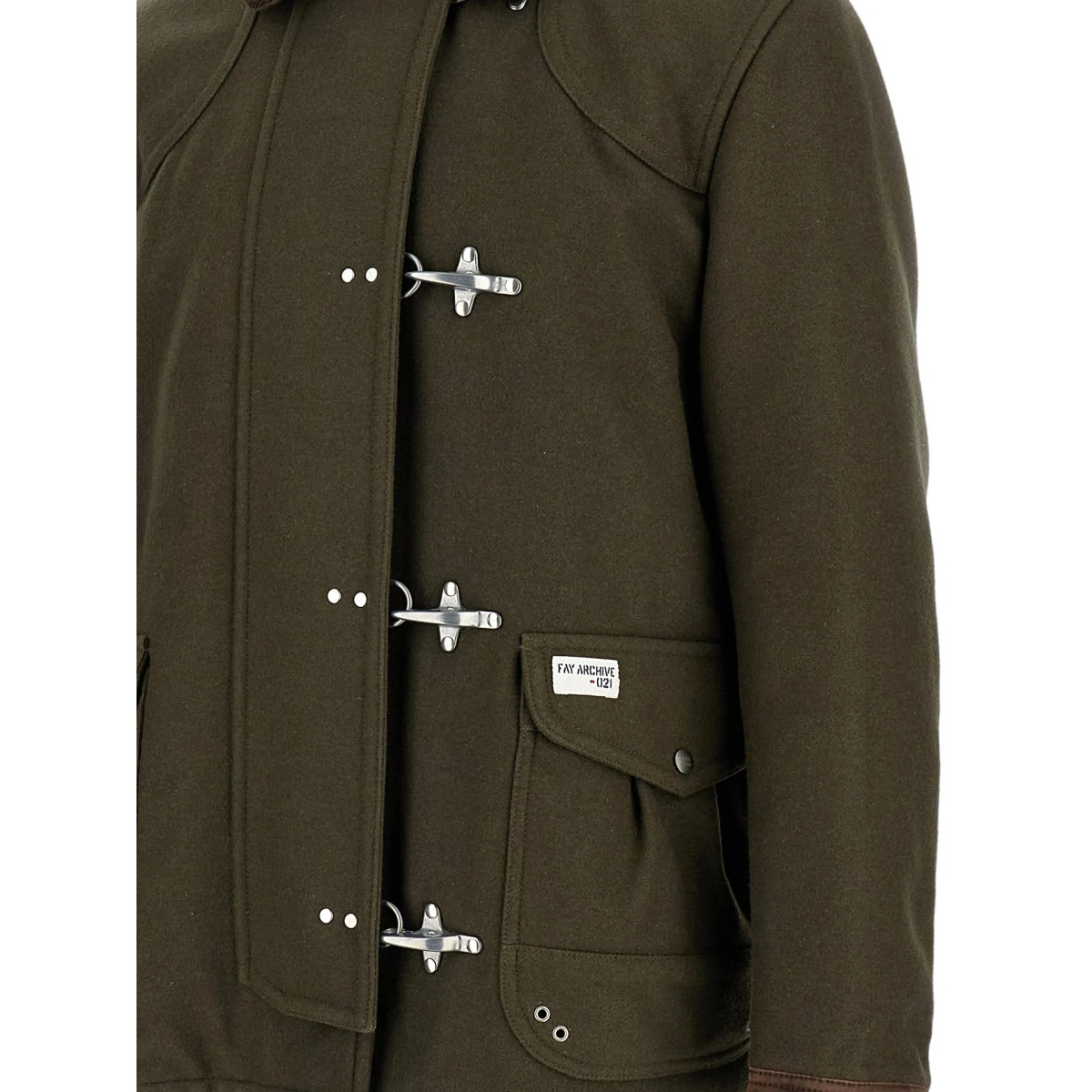 hook-fastening patch-pocket parka - Img 3