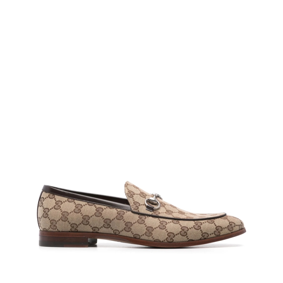 Horsebit-detailed GG-canvas loafers
