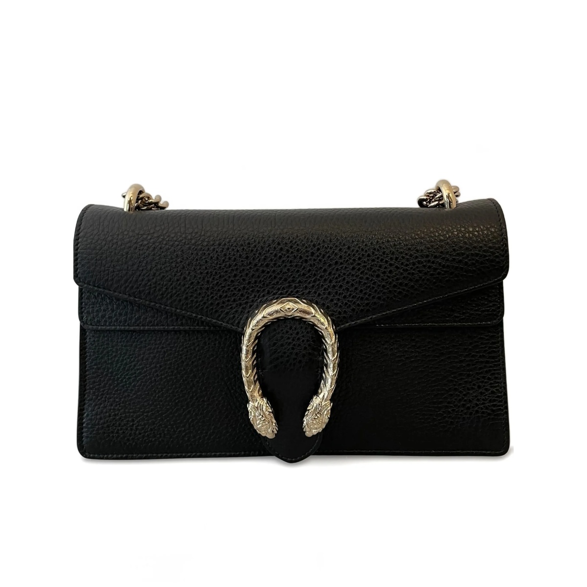 horsebit textured leather shoulder bag - Img 2