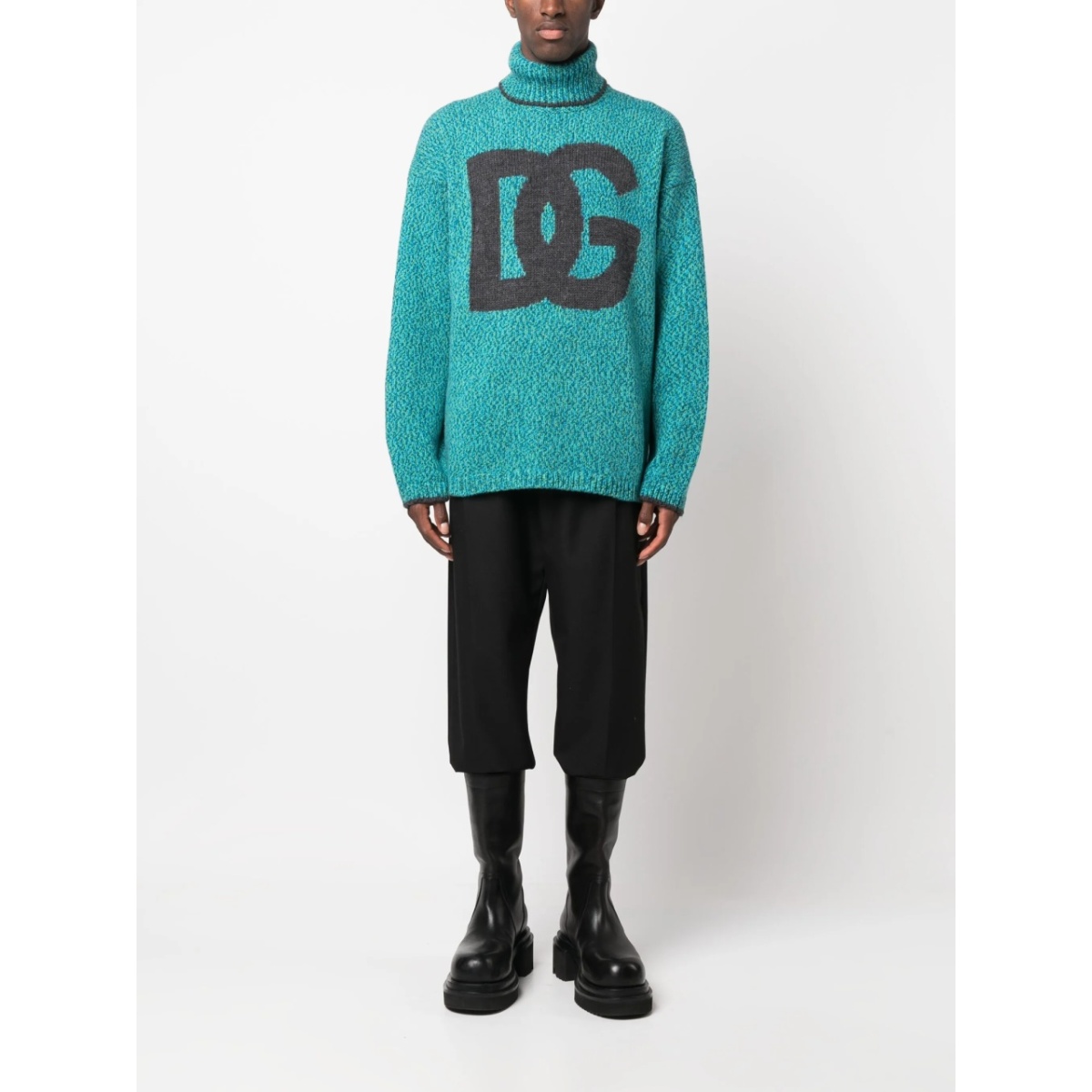 intarsia-knit logo jumper - Img 2