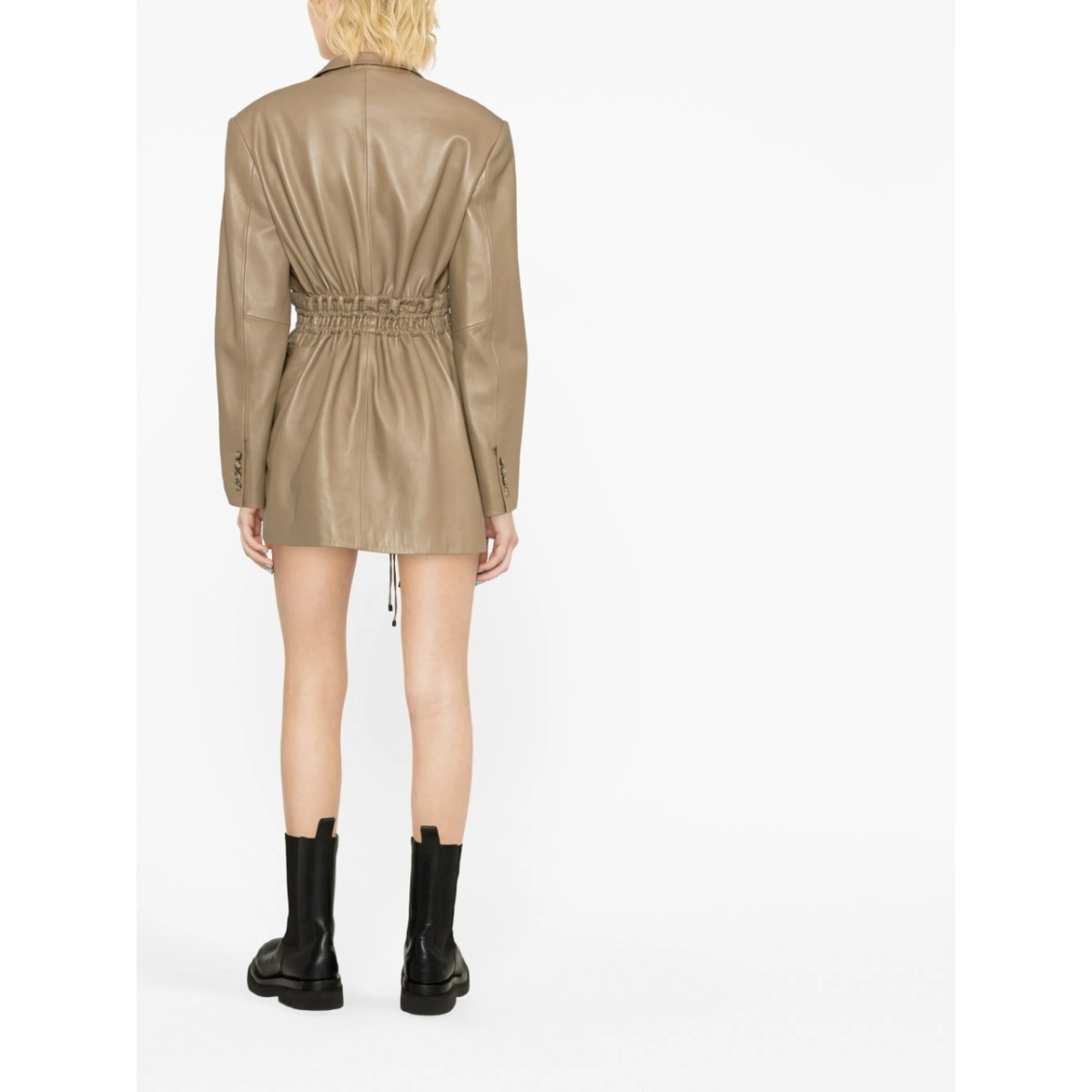 Irbid leather blazer dress - Img 4
